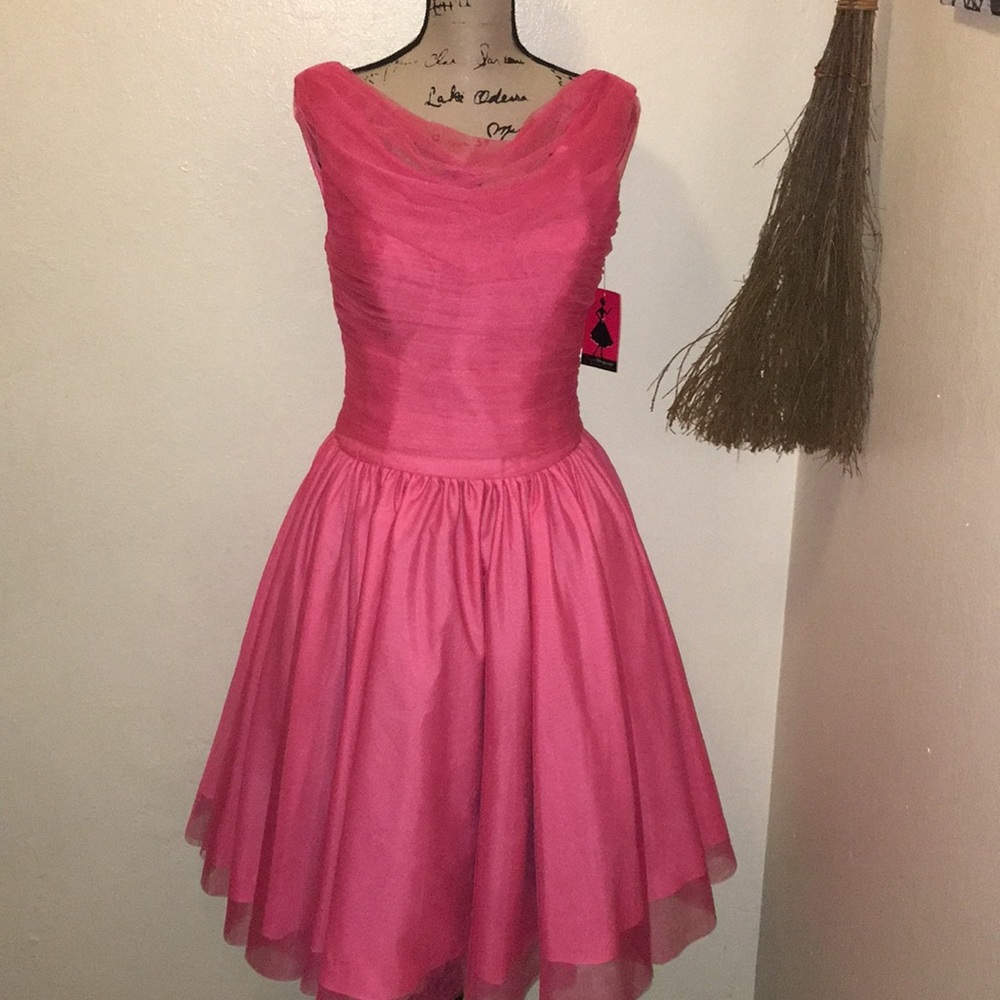 Dress, pinup, 50’s, retro, elegant, midi dress